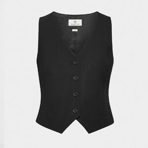 Aritzia Babaton Black Buttoned Vest